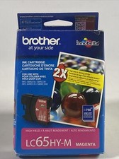 Genuine Brother LC65HY Magenta Ink Cartridge DCP-375CW MFC-255CW MFC-5490CN NEW