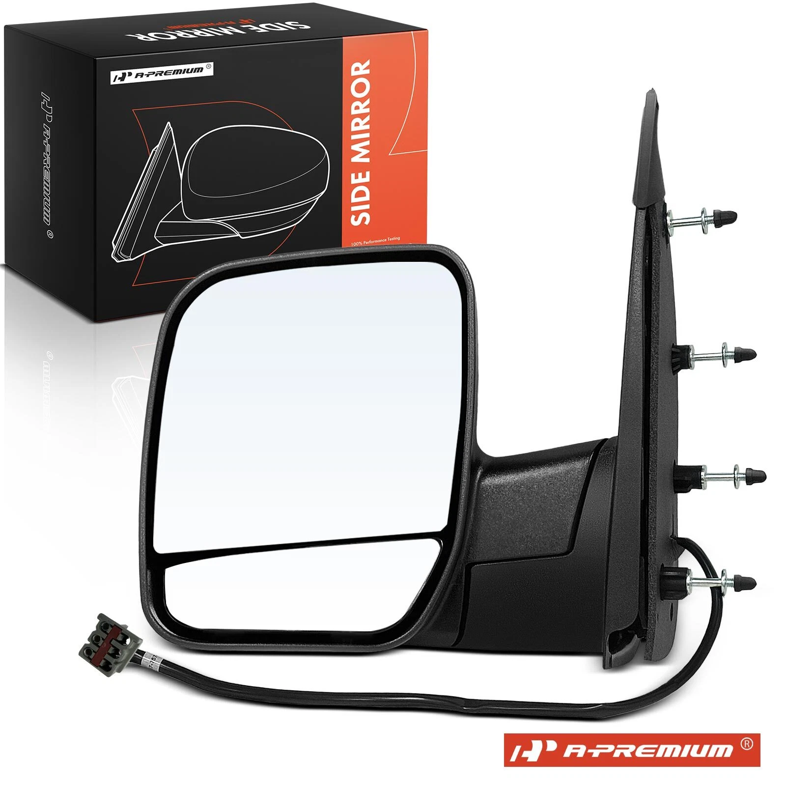 A-Premium Driver Power Towing Mirror w/ Manual Folding for Ford E-150 03-08 E250