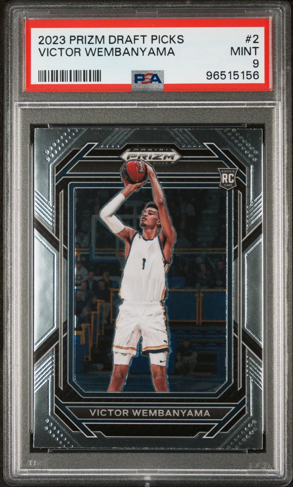 2023 Panini Prizm Draft Picks VICTOR WEMBANYAMA ROOKIE RC #2 PSA 9 MINT SPURS