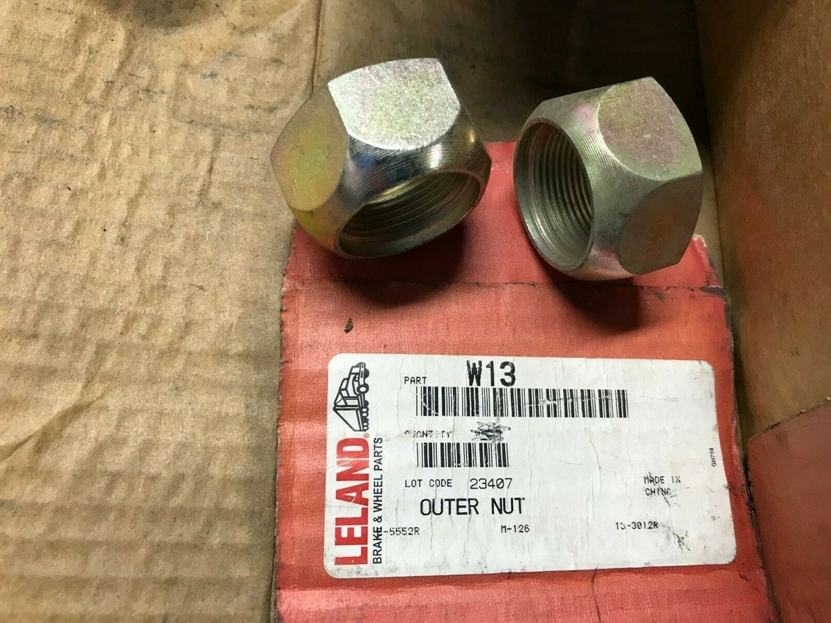 W13 Leland OUTER RH Wheel NUT QTY of 2 Nuts Fits 83155-H, 300249 