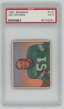Joe Watson 1950 Bowman Football Card #110 • PSA 3 VG
