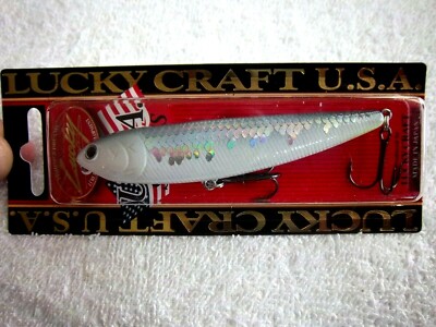 Lucky Craft 100 F SAMMY 4'' Floating Fishing Lure 1/2-OZ IN BEAUTIFUL WHITE FLASH