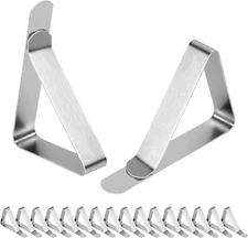 16 Pcs Tablecloth Clips - Table Cloth Clip, Metal Picnic Table Clips, Tablecloth