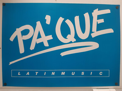 PA`QUE PAQUE Latin Music Poster A1 | 1989 1990 | Quasimodo Berlin  | Plakat
