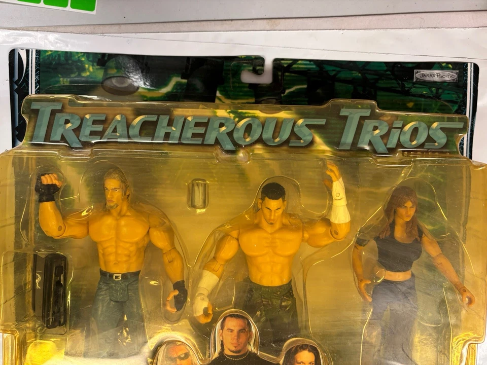 Figura de acción WWE Jakks Treacherous Trios Serie 3 Edge, Matt Hardy & Lita paquete de 3 Foto 3 de 4