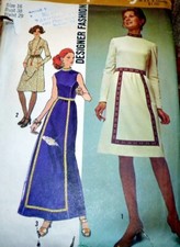 LOVELY VTG 1970s DRESS Sewing Pattern 16/38