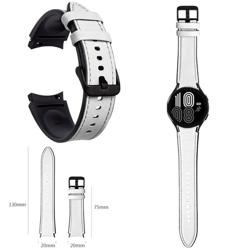 Smartwatch Armband Samsung Galaxy Watch FE 6 5 4 Normal Pro Classic Kunstleder - Afbeelding 17 van 22