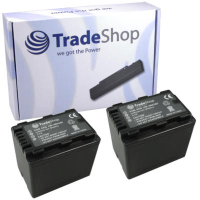 2x AKKU 3400mAh für Panasonic SDR-H86 SDR-H95K SDR-HS85P SDR-HS85PC SDR-S50A