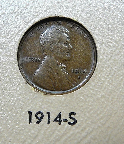 1914-S Lincoln Cent  -   XF  (SE)