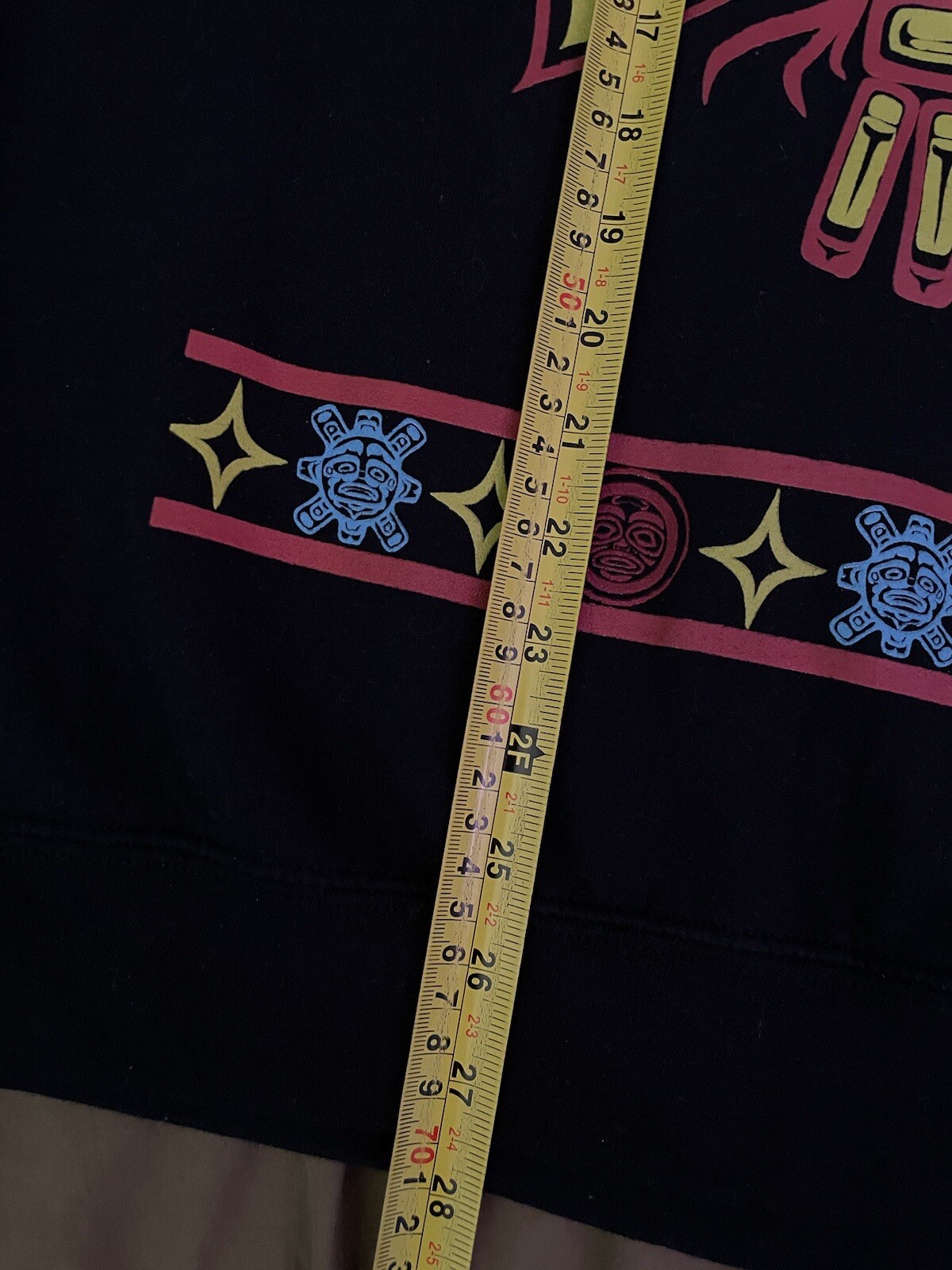 Rare Pendleton Thunderbird Black Cotton Sweatshir… - image 8