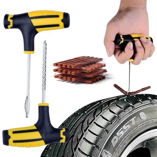 68pc Tire Repair Kit DIY Flat Tire Fix Car Truck Motorcycle Plug Patch Home Shop - Picture 1 of 17