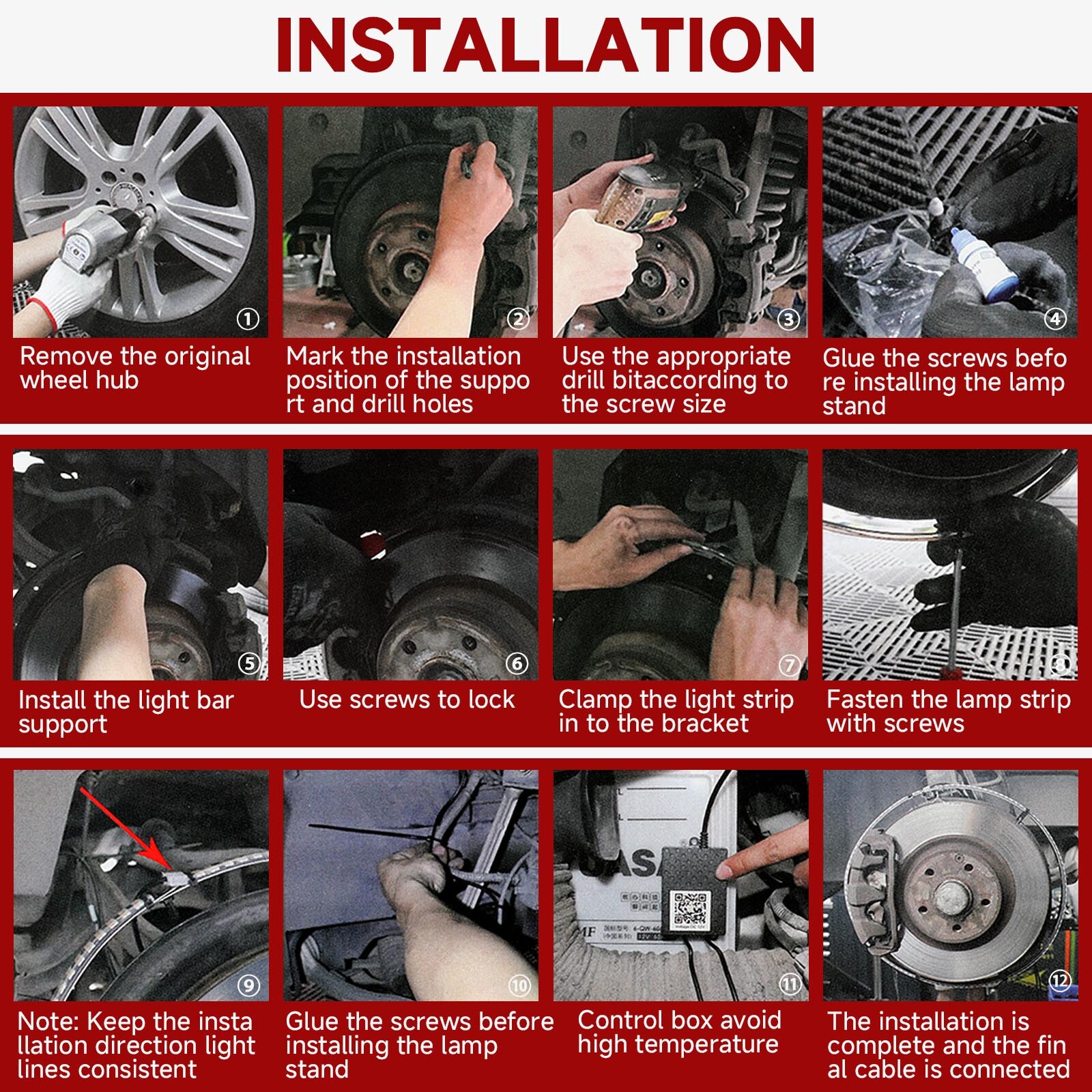 For Chevy Silverado 1500 99-24 4X 15" LED RGB Rim Lights Wheel Ring Light 3-Row