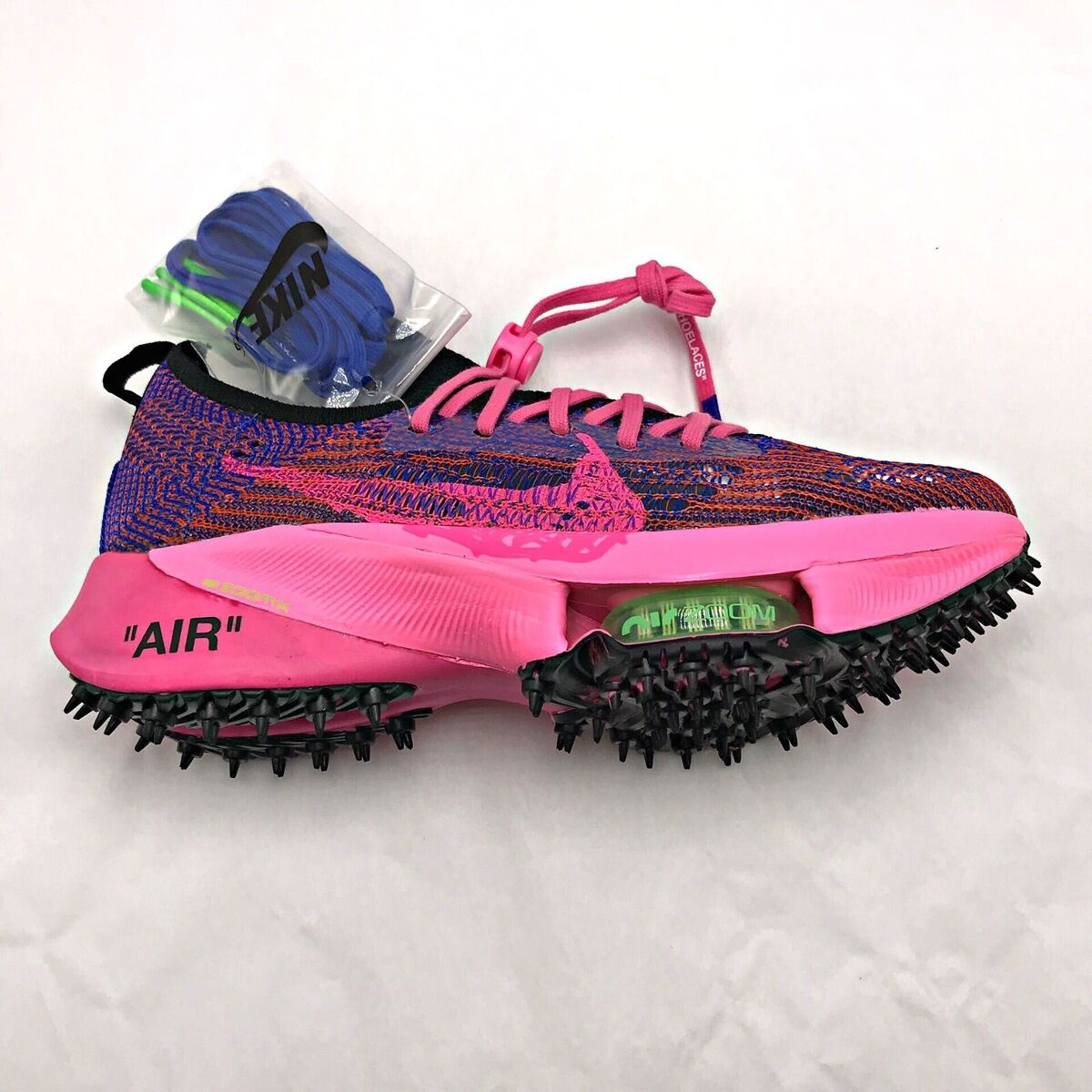 Nike Air Zoom Tempo Next% Flyknit Off-White Racer Blue Pink Nike Air Zoom Tempo Next% Flyknit Off-White Racer Blue Pink