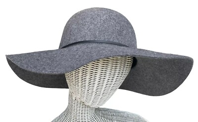 NEW grey wide brim floppy hat Scottie Wide Brim Fedora | Women main image 4