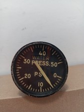 Bendix Aviation Corp. Pressure Indicator (0-50 PSI) Vintage  USAF AIRCRAFT GAUGE