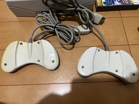 SEGA Saturn Console White Color & Controller with games Japan 0627