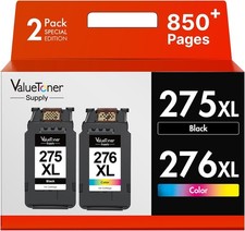 PG-275XL/CL-276XL Works for Cannon 275 and 276 Ink Cartridges 2-Pack 