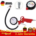 Druckluft Reifenfüller Geeicht Reifenfüllpistole Manometer Luftdruckprüfer 16Bar