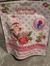 Strawberry Shortcake Bath Bomb Strawberry Scented W/ Surprise Color Inside
