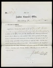 1866 HARRISBURG, PA War of 1812 Annuity Order Gen J. F. HARTRANFT Medal of Honor