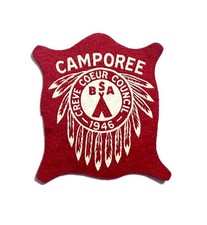 1946 felt patch; Creve Coeur Council; Campore...