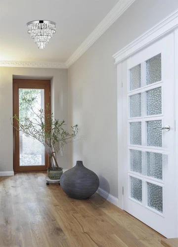 Elegant Lighting Josephine 18" Flush Mount in Chrome - Picture 2 of 8