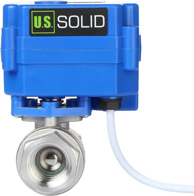 Motorized Ball Valve 1/2'' NSF Certified 304SS Full Port 9-24V AC/DC Auto Return
