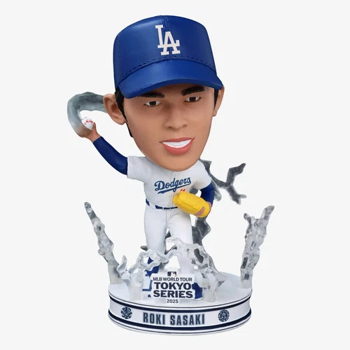 Roki Sasaki Los Angeles Dodgers 2025 Tokyo Series Home Bighead Bobblehead MLB