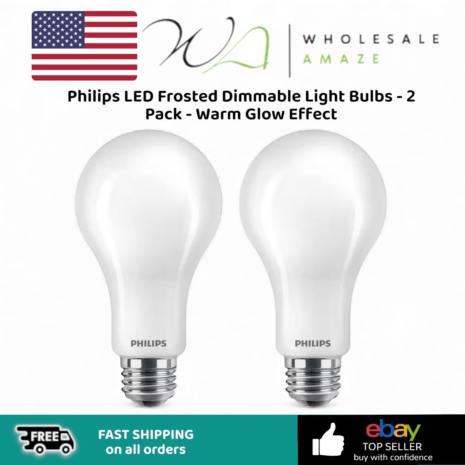 - 2 Pack - Warm Glow Effect