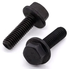 M10-1.5 X 25Mm (12 Pcs) Alloy Steel Flanged Washer Head Hex Bolts, Extra-Large W