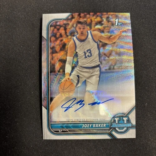 2021-22 Bowman University - Chrome Prospect Autographs Joey Baker #BCPA-JBA...
