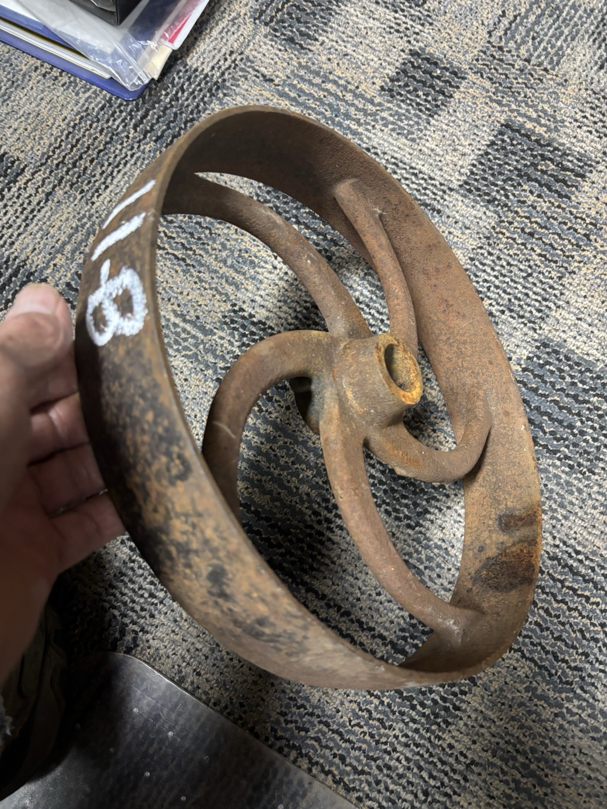 13 X 2.25 x 1 1/8" FLAT BELT PULLEY LINE SHAFT HIT MISS ENGINE Cast Lot 11-B