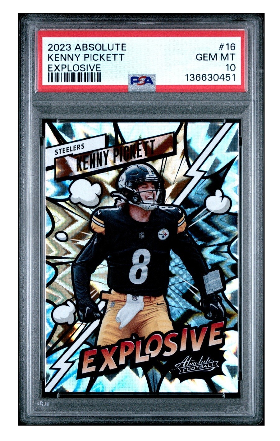 2023 Panini Absolute - Explosive Kenny Pickett #16 PSA 10