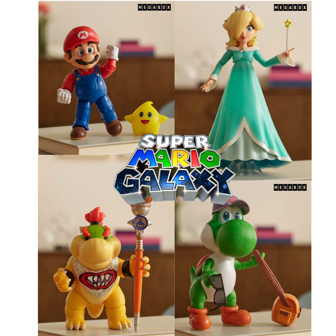 Super Mario Galaxy Figures Mario Rosalina Bowser Jr. Yoshi Korea