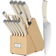 Professional Kitchen Knife Set, Chef Knife Block Set German Stainless Steel R...
