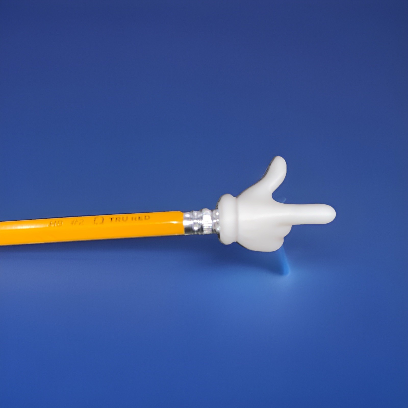 Custom 3D Printed Cartoon Hand Pointer for pen/pencils Toppe