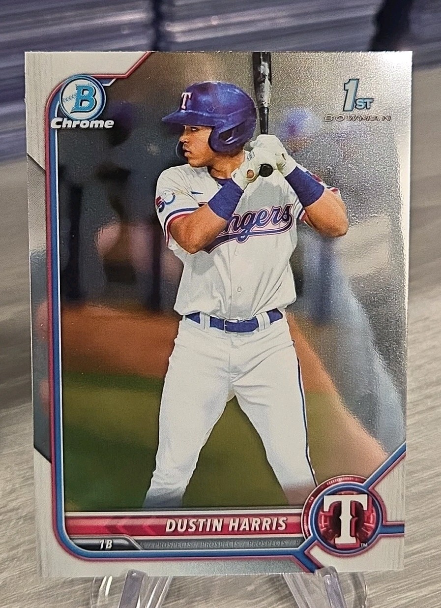 Dustin Harris 2022 Bowman Chrome 1st Bowman #BCP-119 Texas Rangers