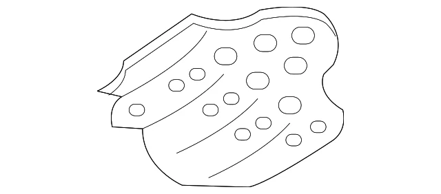 Genuine Nissan Titan Armada Splash Shield 50884-7S000 - NEW OEM - Image 2 of 3