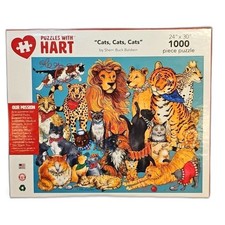 Puzzles with HART "Cats, Cats, Cats" 24 by 30 inches- 1000pc Sheri Buck Baldwin