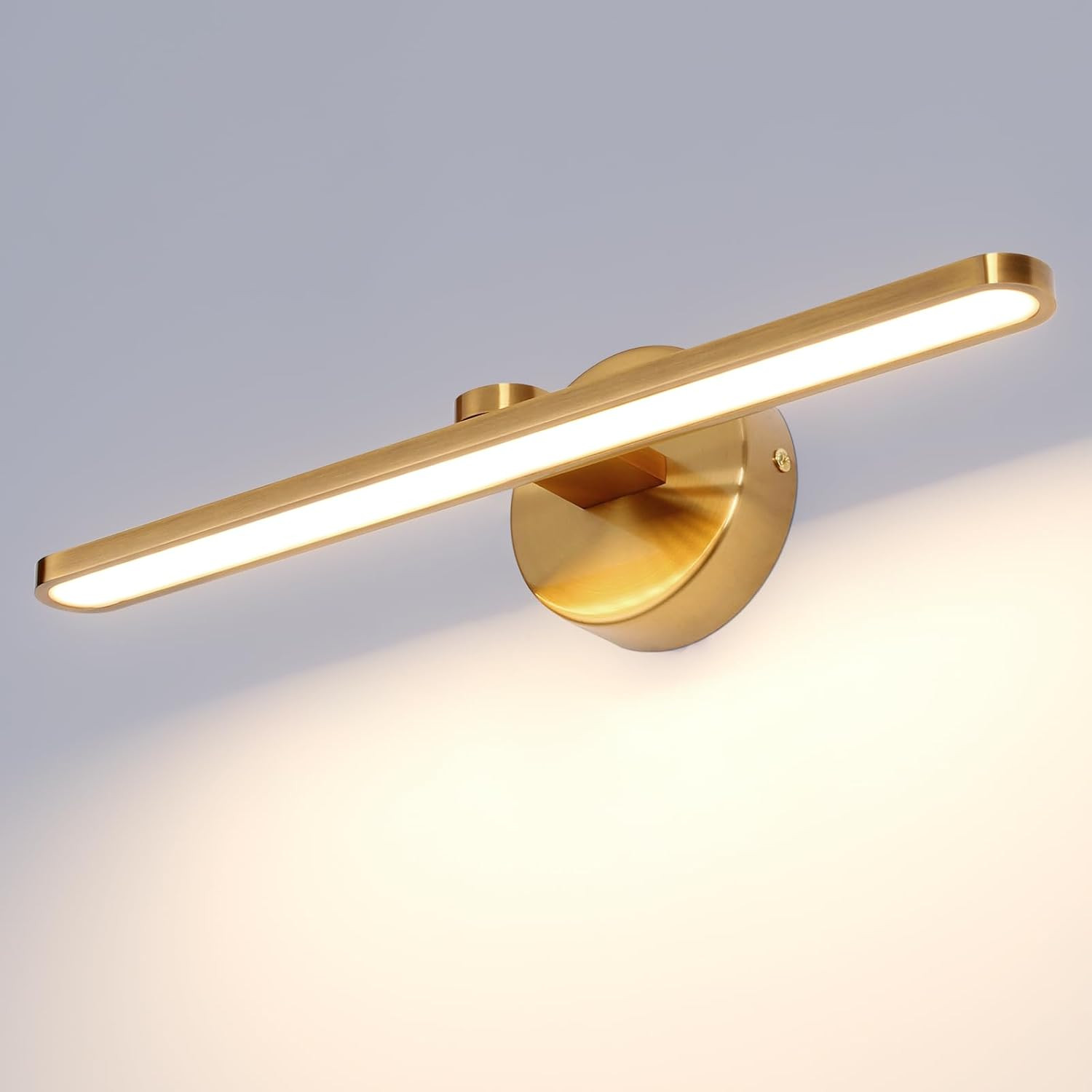 Lampada Parete LED Bagno Ottone 3000K | Atmosfera Relax 40cm 12W