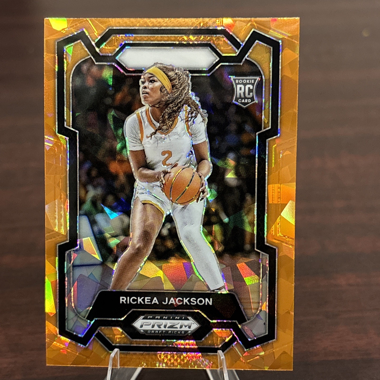 2024 Panini Prizm Draft Picks - Rickea Jackson #44 Orange Ice Prizm (RC)