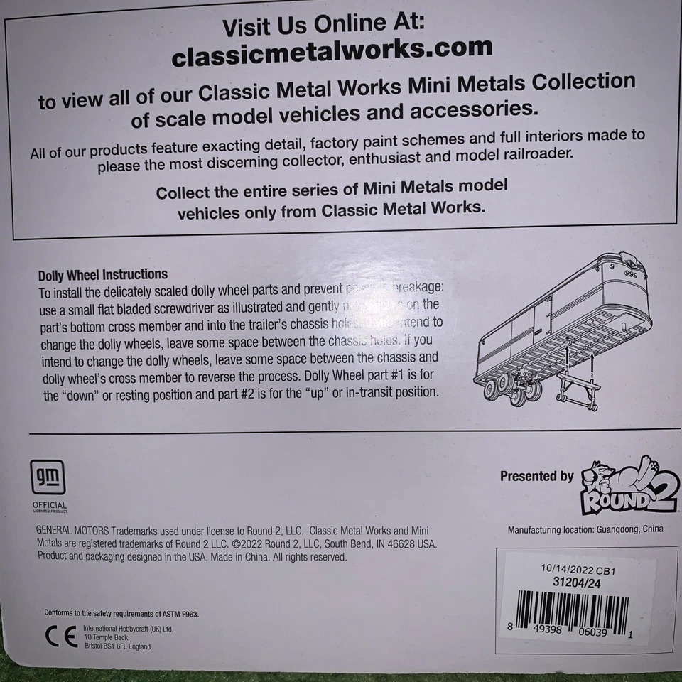 Classic Metal Works HO Scale 31204 1951-46 Chevy Tractor Trailer Liberty Truckin - Image 2 of 2