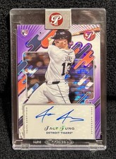 2025 Topps Pristine - Autographs Jace Jung #PA-JJU Purple Pristine Pulsar /99