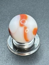 Vintage Peltier Orange Zebra NLR Marble 0.629  