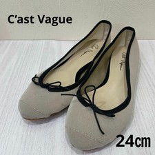 C Ast Vague Mesh Pumps Slip-On Ballet Shoes 24cm Used Japan