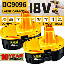 2 PACK 18V Battery For Dewalt 18 VOLT XRP DC9096 DC9098 Ni-MH DC9099 NEW