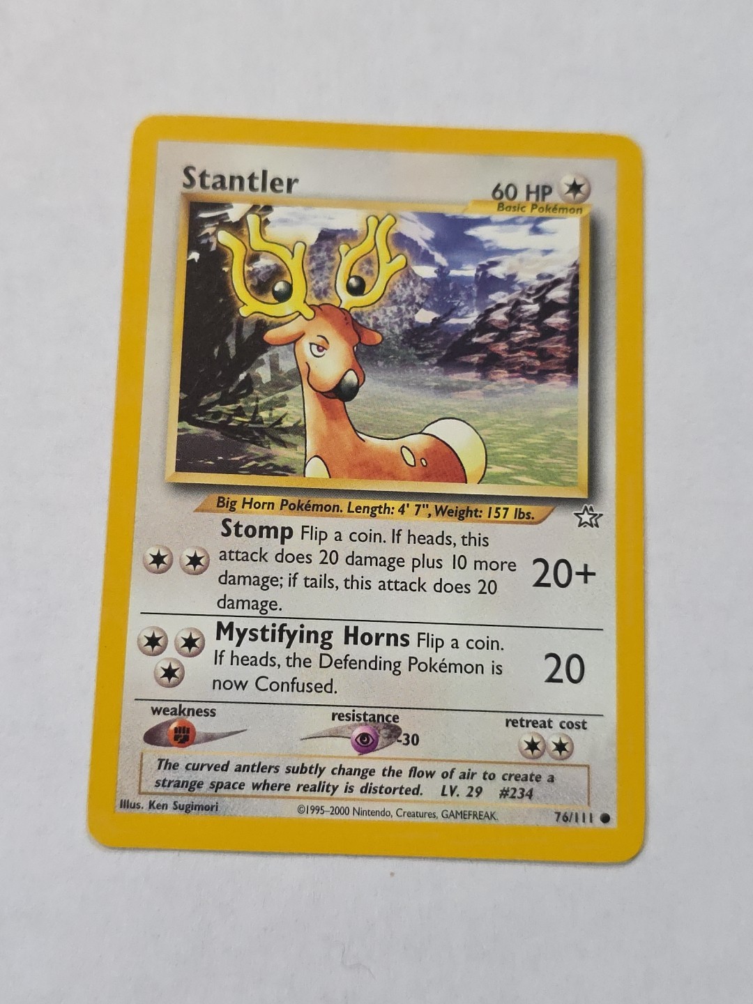 Stantler #076/111 Neo Genesis Pokemon 2000