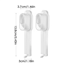 2pcs Seal & Pour Food Storage Bag Sealer Clip Cereal Sealing Clip Reusable