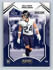 2021 Panini Playoff #282 Elijah Molden  Goal Line RC  Tennessee Titans