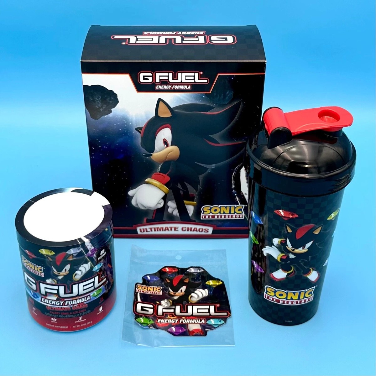 G Fuel Sonic the Hedgehog Shadow Ultimate Chaos Collector's Box